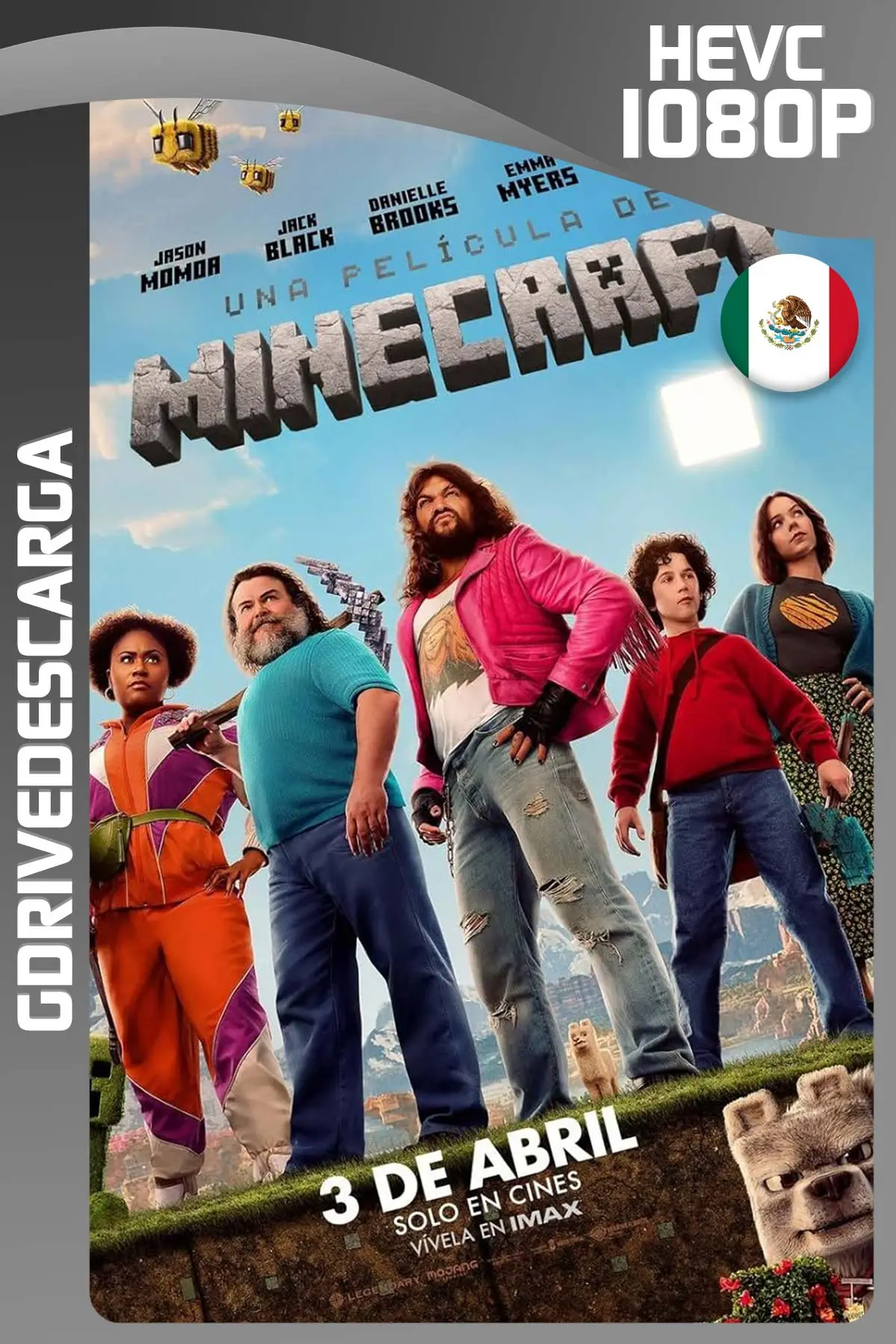Una película de Minecraft (2025) WEB-DL 1080p x265 Latino-Inglés-Castellano