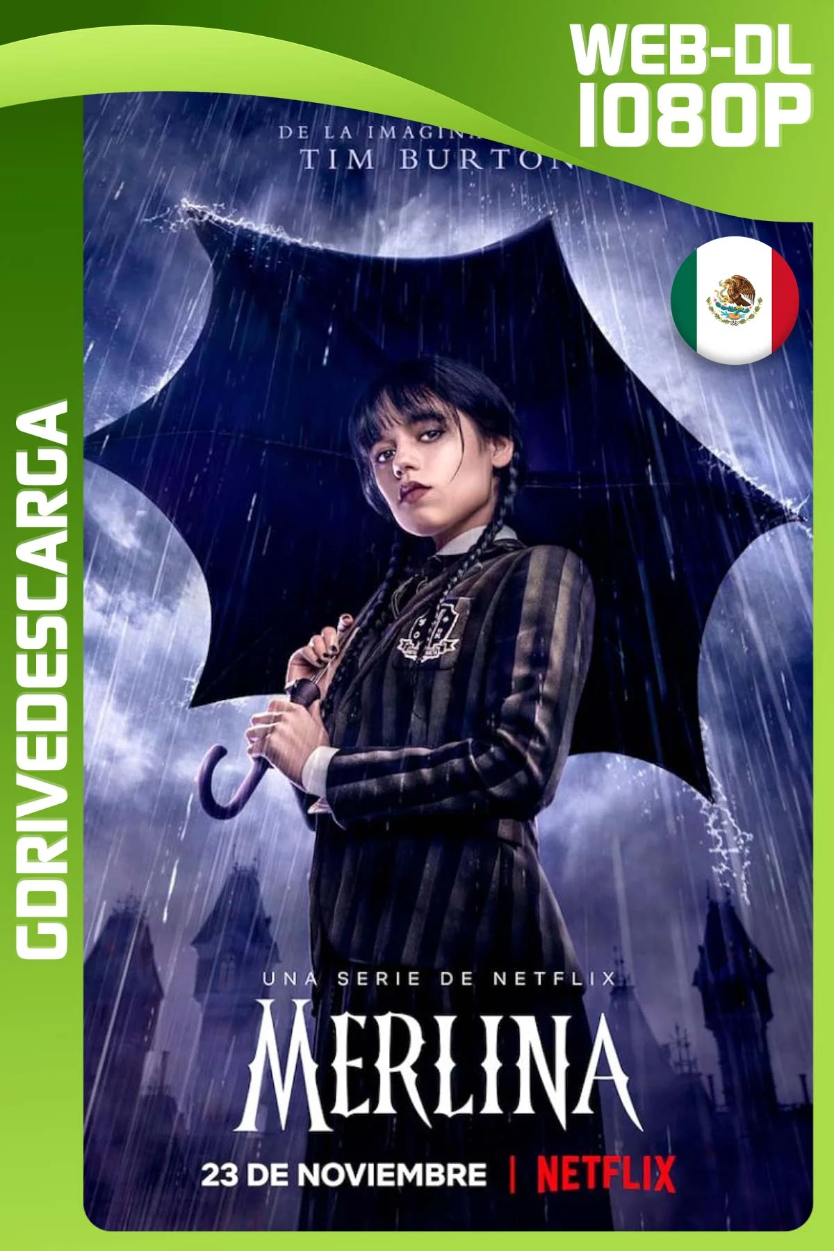 Merlina (2022) Temporada 1 Completa NF WEB-DL 1080P Latino-Inglés