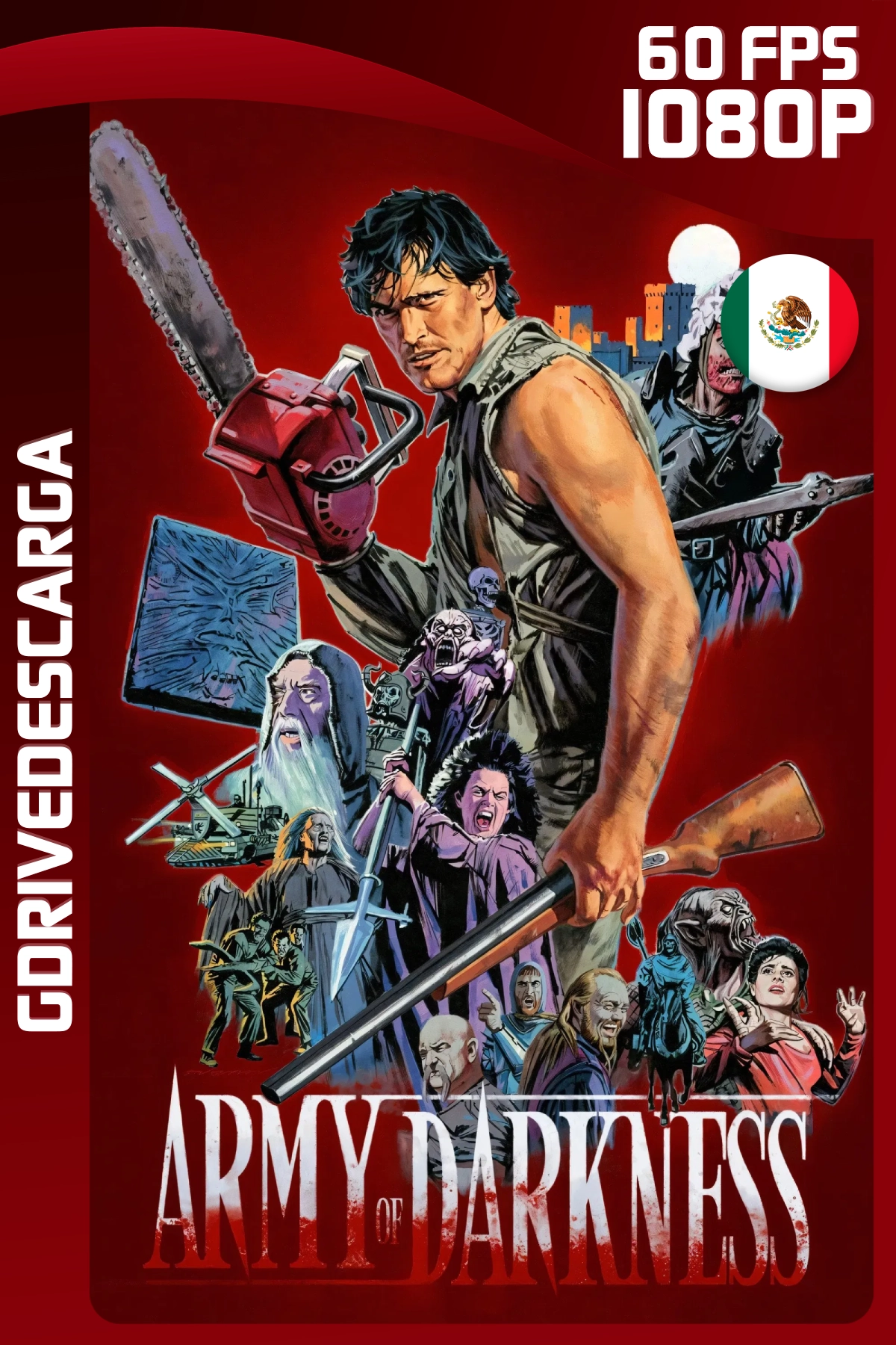 El Ejército De Las Tinieblas (1992) BRRIP 1080p 60 FPS Latino-Inglés