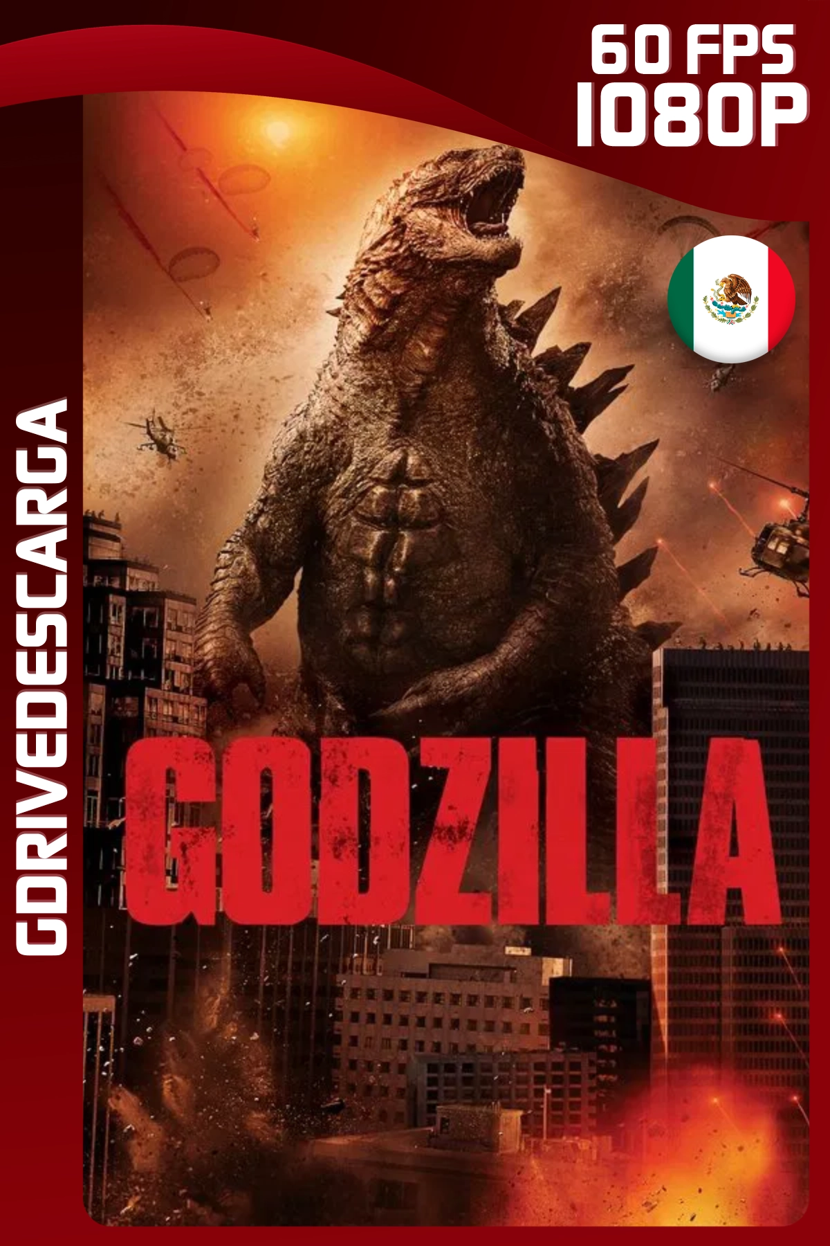 Godzilla (2014) BRRIP 1080p 60 FPS Latino-Inglés