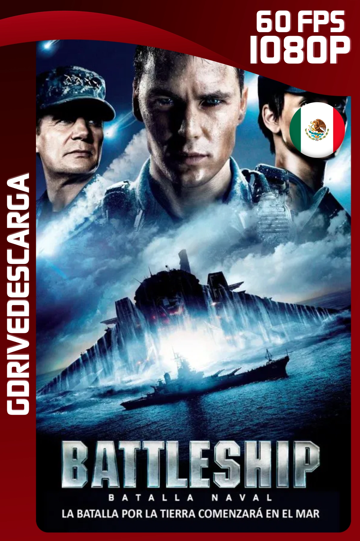 Battleship: Batalla Naval (2012) BRRIP 1080p 60 FPS Latino-Inglés