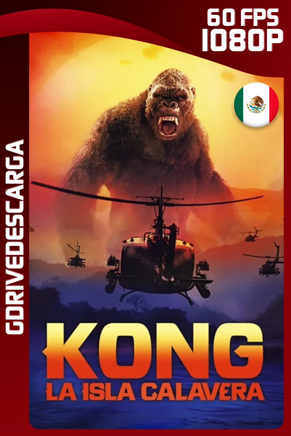 Kong: La Isla Calavera (2017) BRRIP 1080p 60 FPS Latino-Inglés