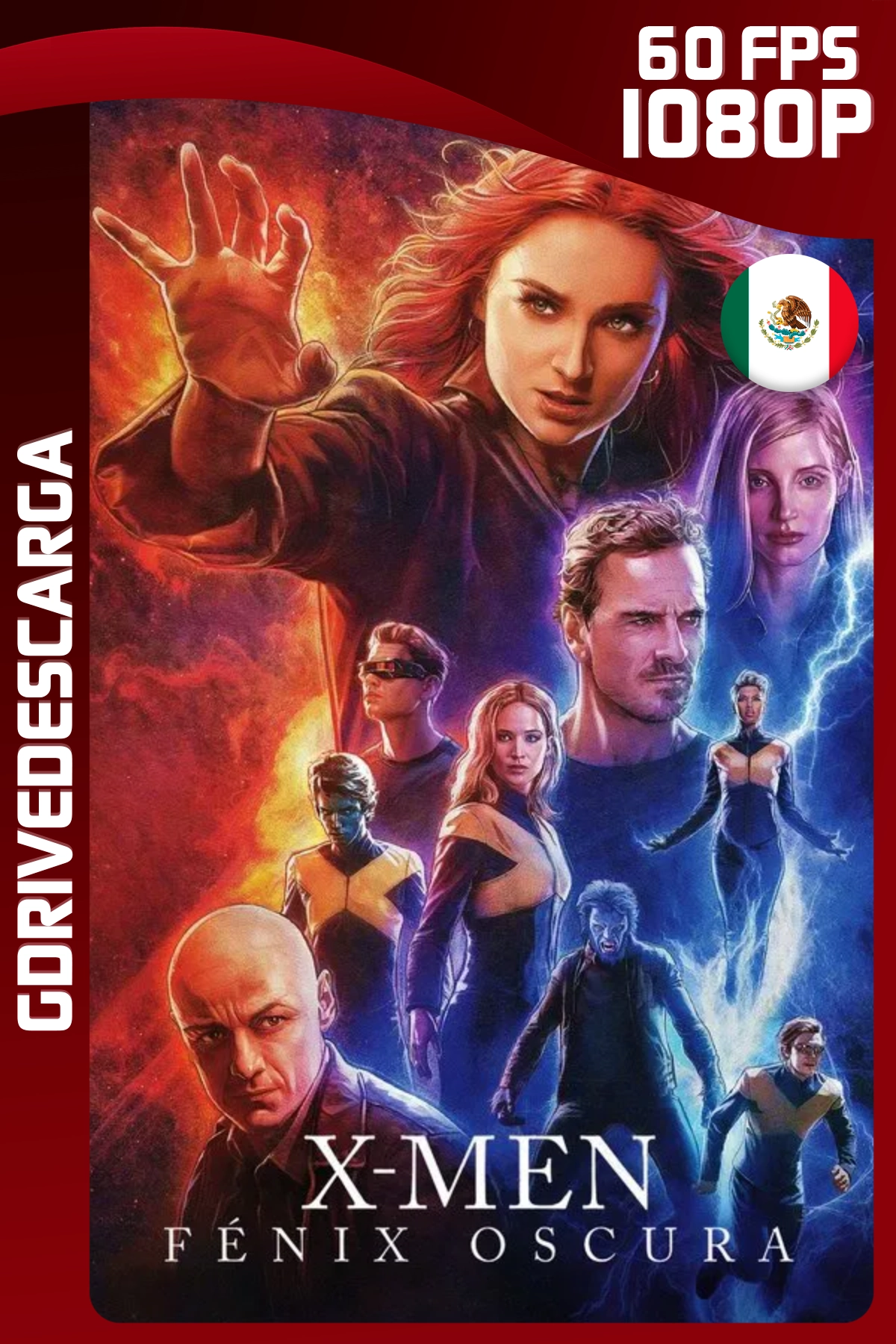 X-Men: Dark Phoenix (2019) BRRIP 1080p 60 FPS Latino-Inglés