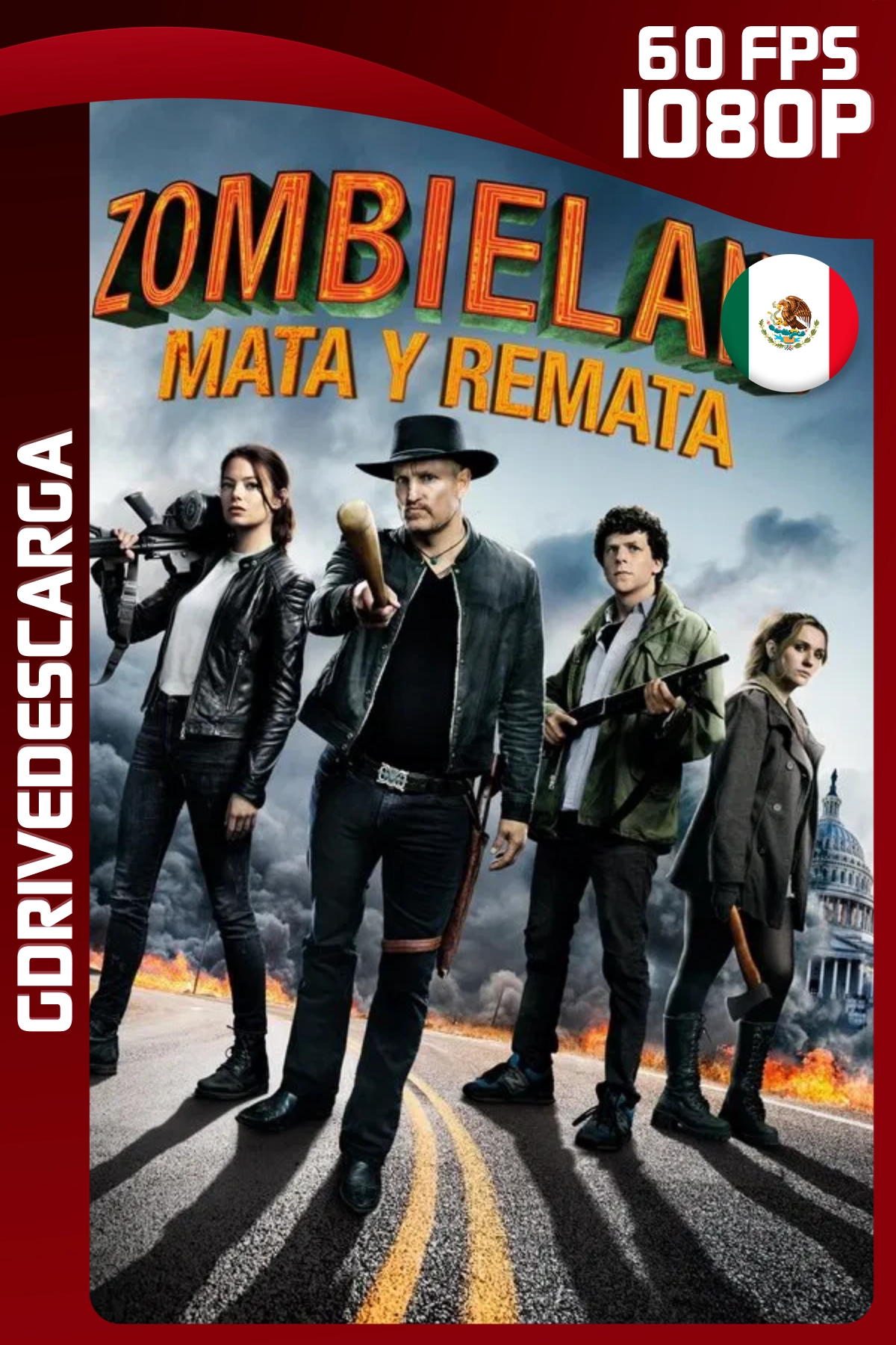 Zombieland 2: Tiro de Gracia (2019) BRRIP 1080p 60 FPS Latino-Inglés