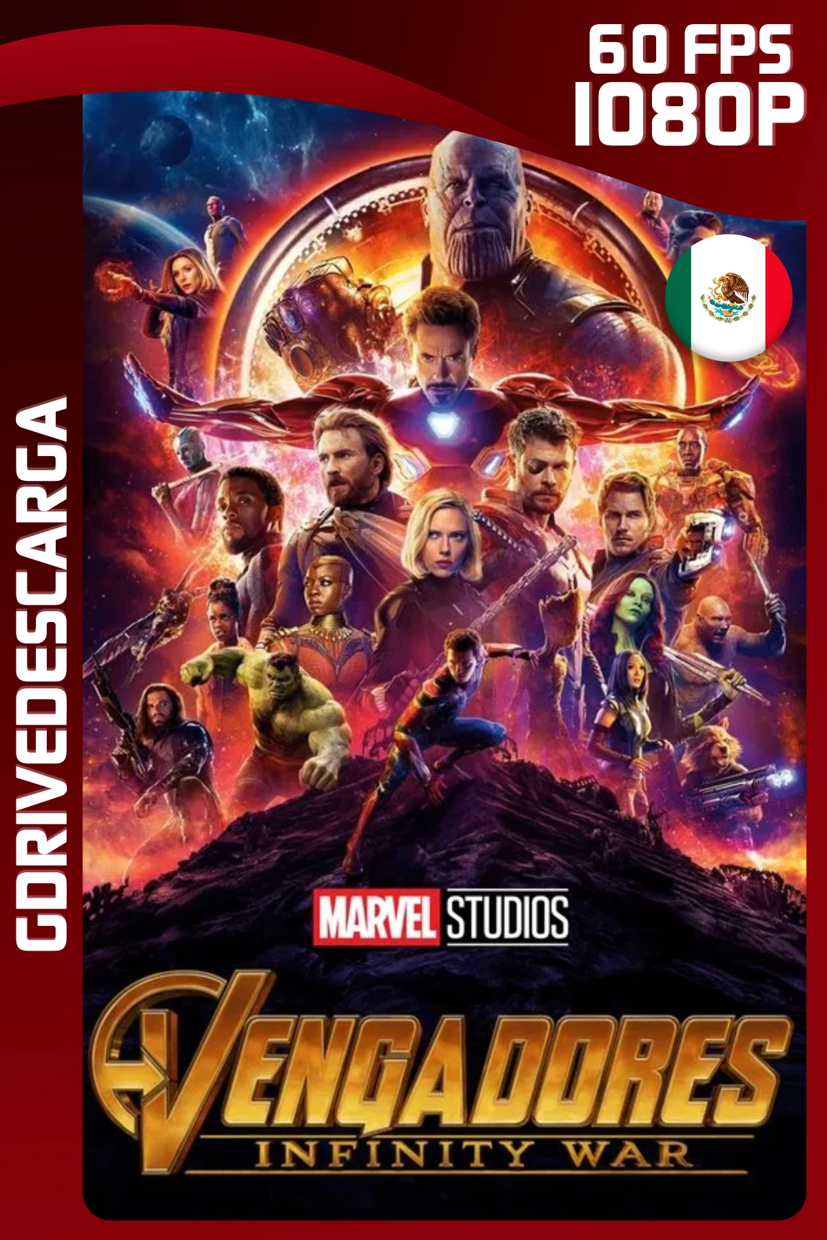 Avengers: Infinity War (2018) BRRIP 1080p 60 FPS Latino-Inglés