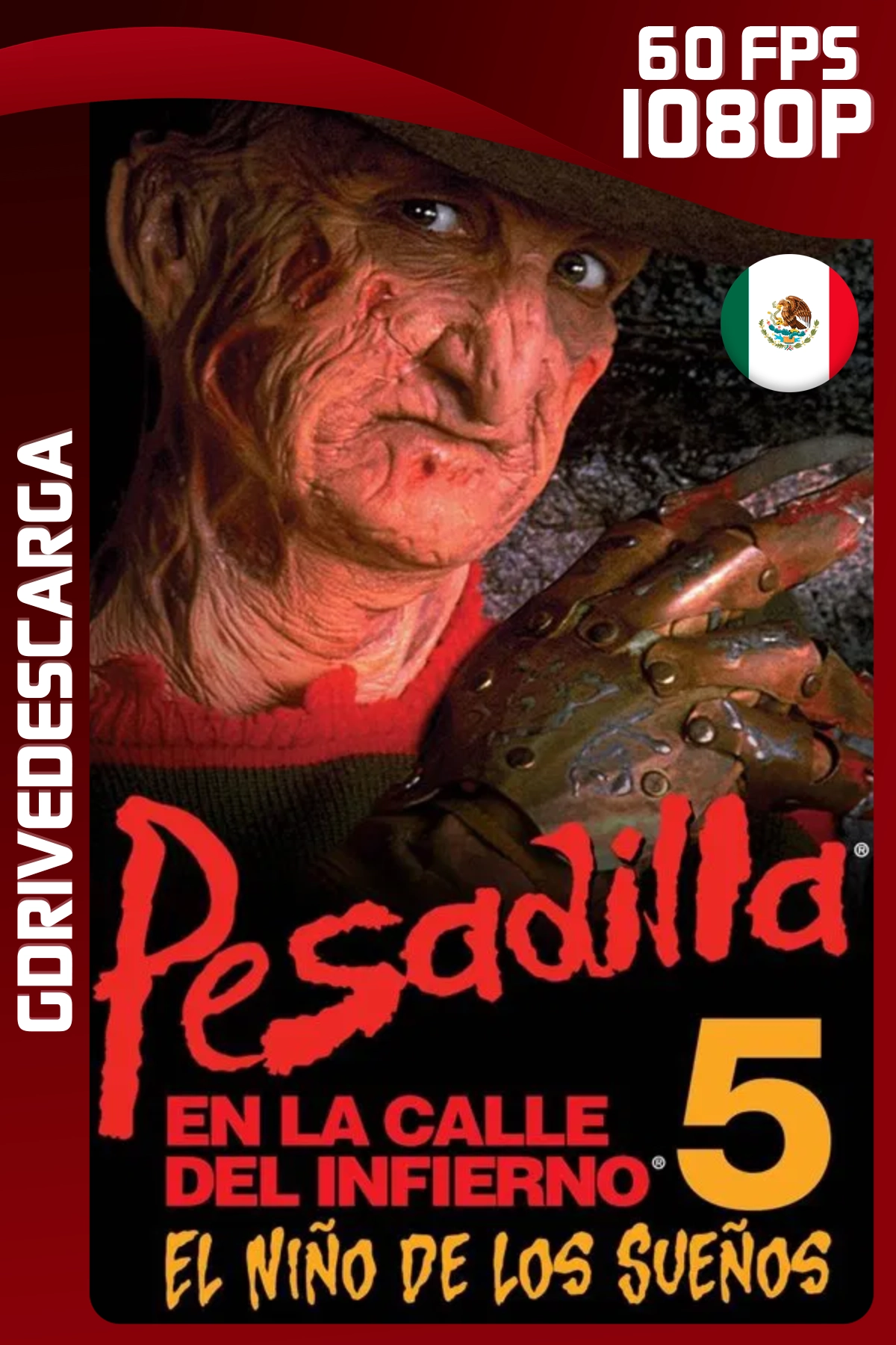 Pesadilla En La Calle Del Infierno 5: Ha Nacido El Hijo de Freddy (1989) BRRIP 1080p 60 FPS Latino-Inglés