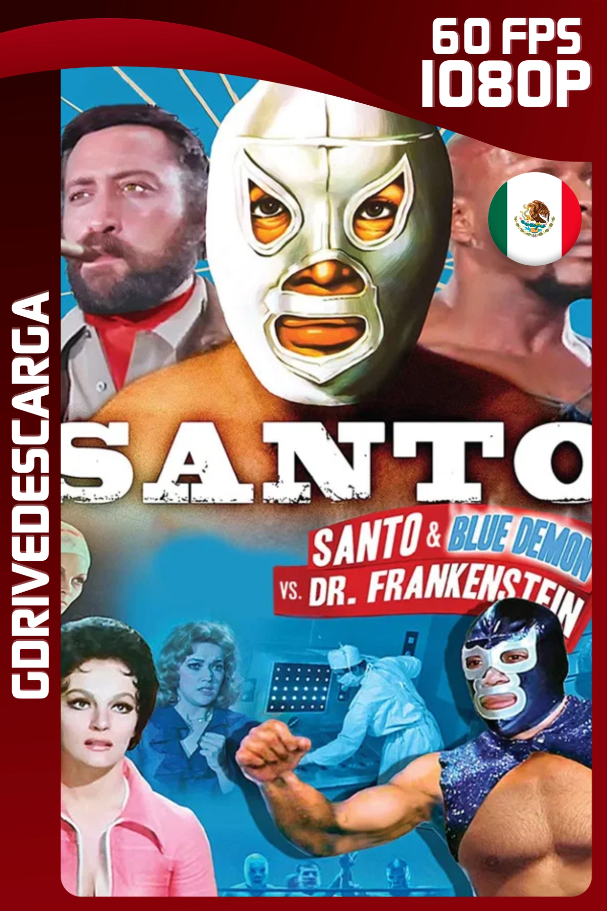 Santo y Blue Demon Contra El Doctor Frankenstein (1974) WEB-DL 1080p 60 FPS Latino