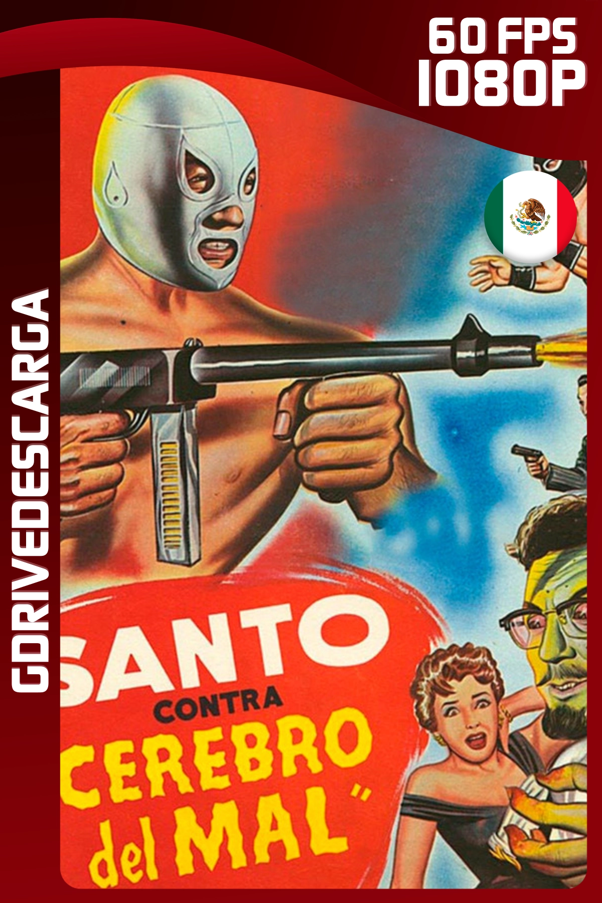 Santo Contra Cerebro Del Mal (1961) WEB-DL 1080p 60 FPS Latino
