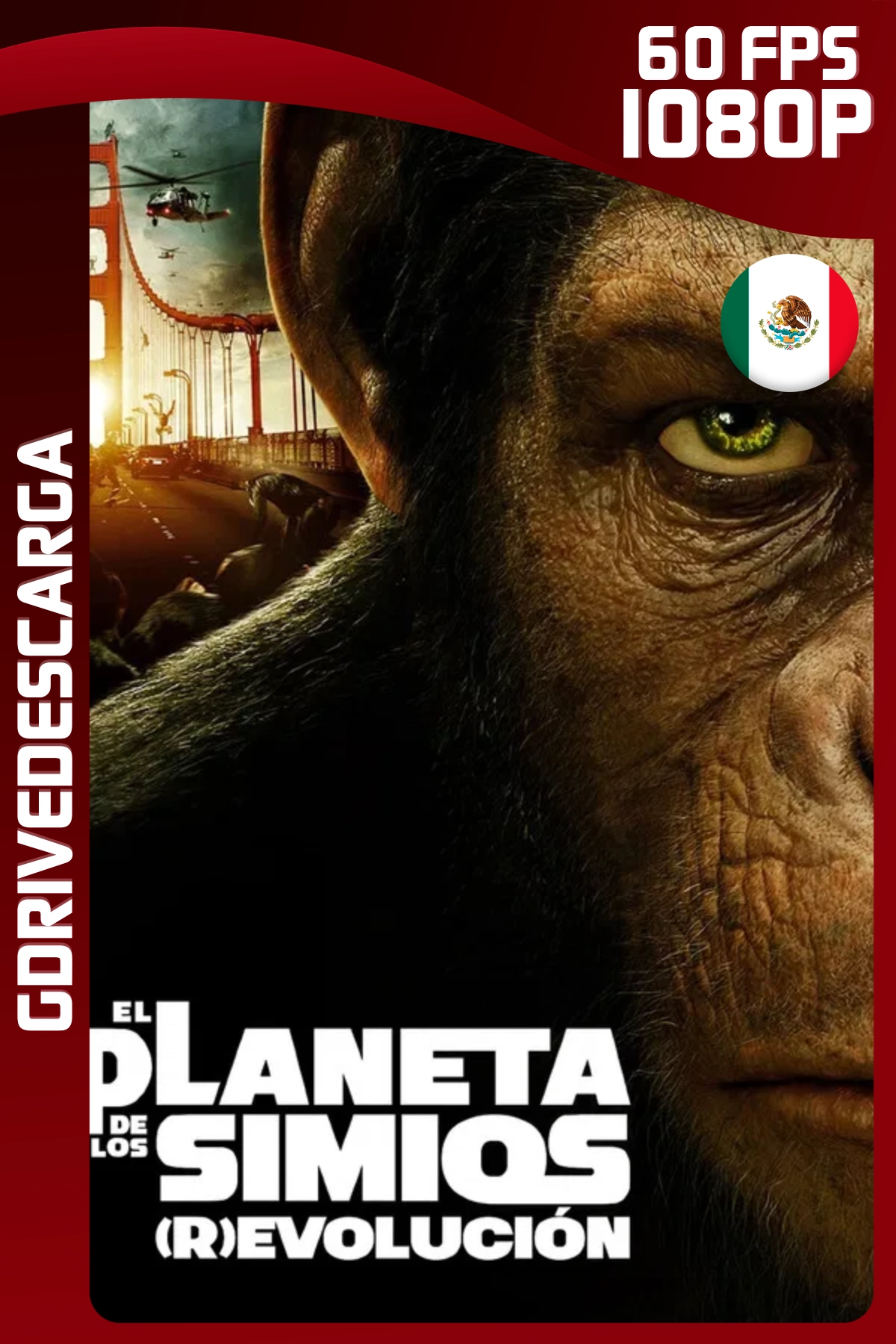 El Planeta De Los Simios: (R)evolución (2011) BRRIP 1080p 60 FPS Latino-Inglés