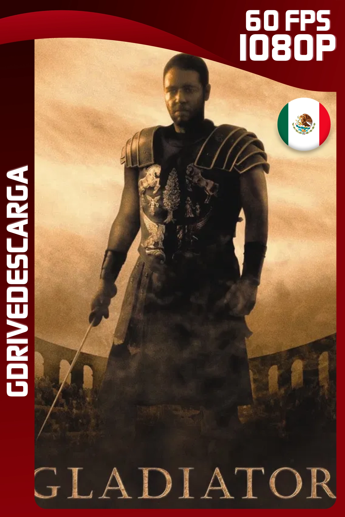 Gladiador (2000) BRRIP (Open Matte) 1080p 60 FPS Latino-Inglés